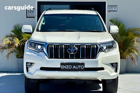White 2018 Toyota Landcruiser Prado Wagon Gxl (Prem Int) (4X4)