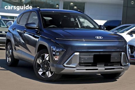 Blue 2025 Hyundai Kona Wagon Hybrid Elite