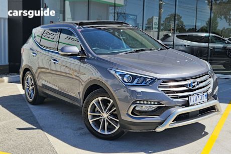 Silver 2016 Hyundai Santa FE Wagon Highlander Crdi (4X4)