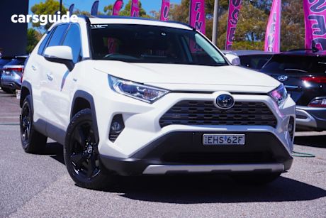 White 2020 Toyota RAV4 Wagon Cruiser Awd Hybrid