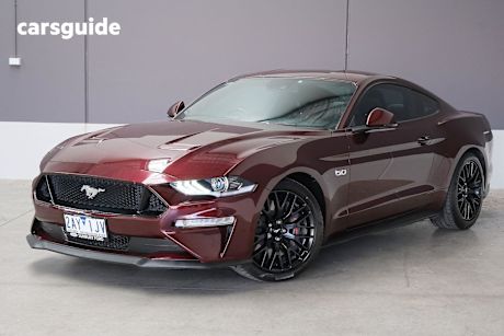 Red 2018 Ford Mustang Coupe Fastback Gt 5.0 V8