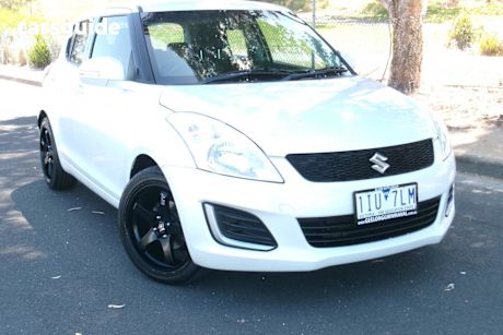 White 2016 Suzuki Swift Hatchback Gl