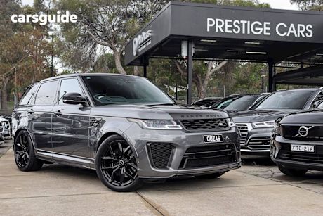 Grey 2018 Land Rover Range Rover Sport SUV V8SC SVR 4X4