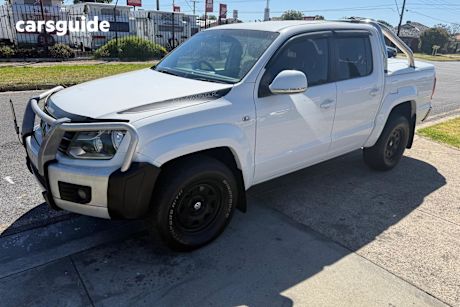 White 2012 Volkswagen Amarok Dual Cab Utility Tdi400 Highline (4X4)