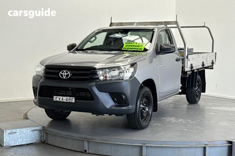 Silver 2022 Toyota Hilux Cab Chassis Workmate (4X2)