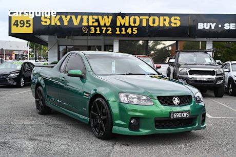 Green 2011 Holden Commodore Ute Tray VE II SV6 UTILITY EXTENDED CAB 2DR SPTS AUTO 6SP 3.6I