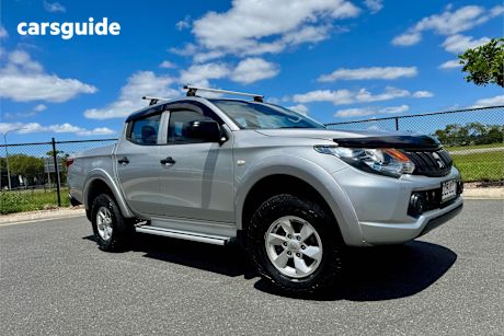 Silver 2016 Mitsubishi Triton Dual Cab Utility Glx Plus (4X4)