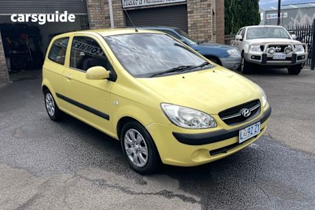 Yellow 2009 Hyundai Getz Hatchback Sx