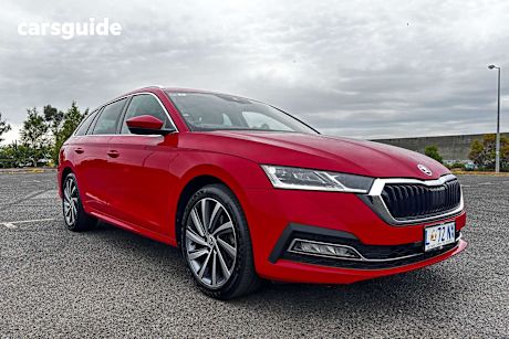 Red 2023 Skoda Octavia Wagon Style 110Tsi