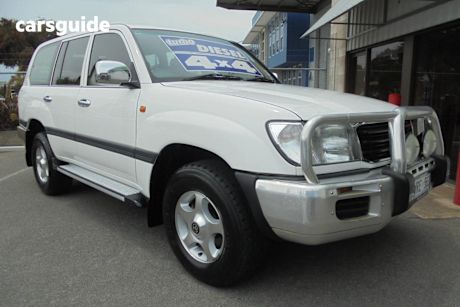 White 2002 Toyota Landcruiser Wagon Gxl (4X4)