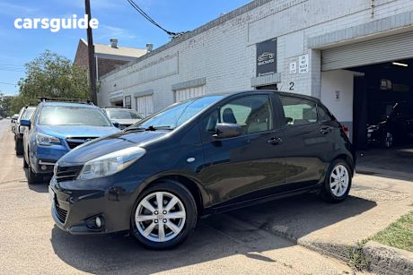 Black 2012 Toyota Yaris Hatchback Yrs