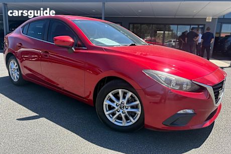 Red 2014 Mazda 3 Sedan Maxx