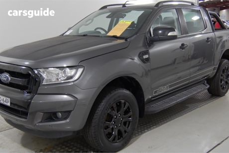 Grey 2017 Ford Ranger Dual Cab Utility Xlt 3.2 (4X4)