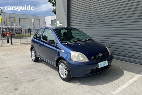 Blue 2002 Toyota Echo Hatchback