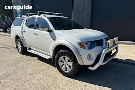 White 2008 Mitsubishi Triton Double Cab Utility Glx-R (4X4)