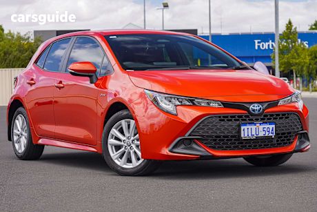 Orange 2025 Toyota Corolla Hatch