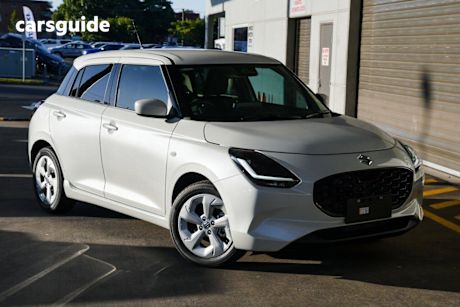 White 2025 Suzuki Swift Hatchback Hybrid Plus
