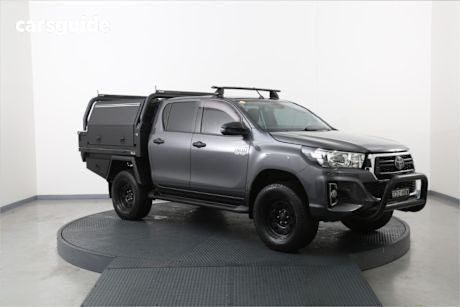 Grey 2020 Toyota Hilux Double Cab Chassis Sr (4X4)