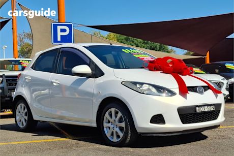 White 2007 Mazda 2 Hatchback Maxx