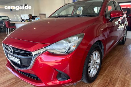Red 2016 Mazda 2 Hatchback Maxx