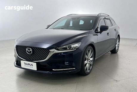 Blue 2022 Mazda 6 Wagon Atenza