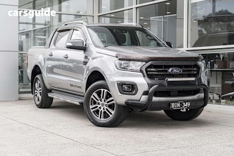 Silver 2020 Ford Ranger Double Cab Pick Up Wildtrak 2.0 (4X4)