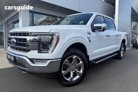 White 2024 Ford F150 Double Cab Pick Up Lariat Swb (4Wd)