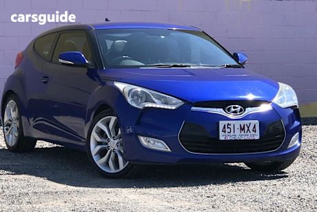 Blue 2011 Hyundai Veloster Hatch FS F