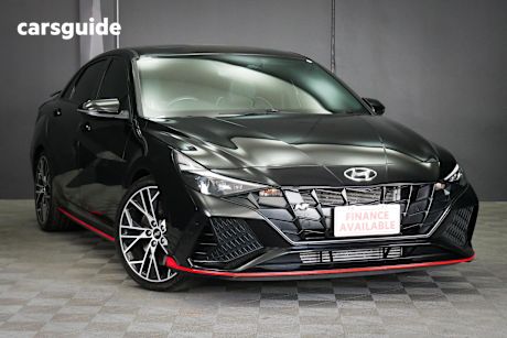 Black 2022 Hyundai I30 Sedan N Premium With Sunroof
