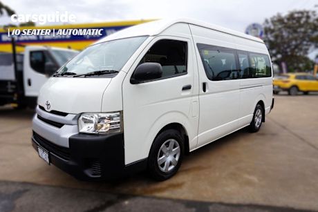 White 2014 Toyota HiAce Bus Commuter