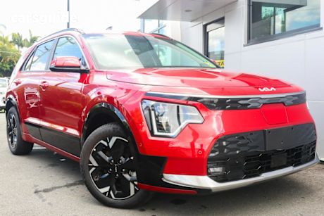 Red 2024 Kia Niro Wagon Ev Gt-Line Grey C Pillar