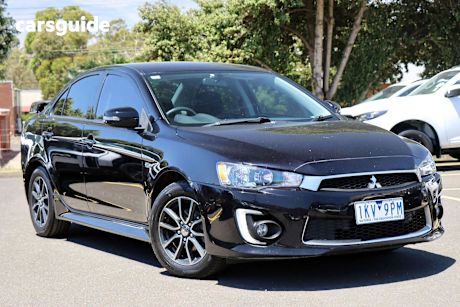 Black 2017 Mitsubishi Lancer Sedan Es Sport