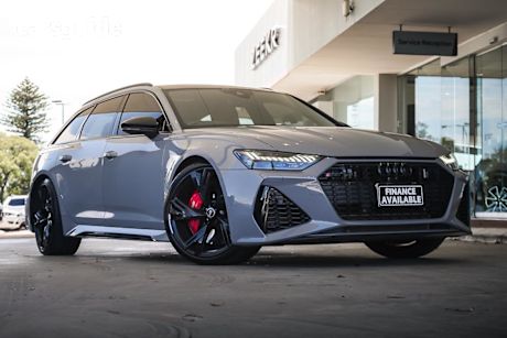Grey 2020 Audi RS6 Wagon Avant 4.0 Tfsi Quattro Mhev