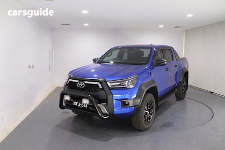 Blue 2024 Toyota Hilux Double Cab Pick Up Rogue 48V (4X4)
