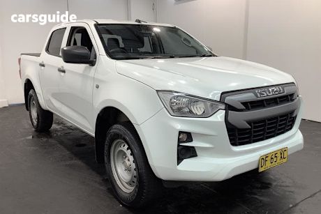 White 2022 Isuzu D-MAX Crew Cab Utility Sx (4X2) High-Ride