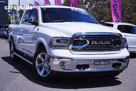 White 2020 RAM 1500 Crew Cab Utility Laramie (4X4) With Rambox