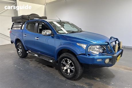 Blue 2015 Mitsubishi Triton Dual Cab Utility Gls (4X4)