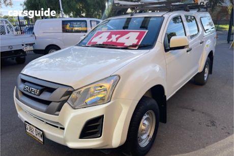 White 2019 Isuzu D-MAX Crew Cab Utility Sx (4X4)