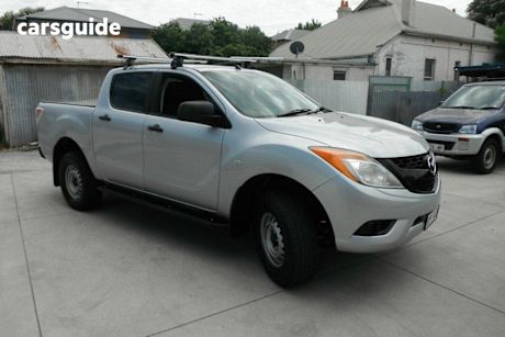 Silver 2014 Mazda BT-50 Dual Cab Chassis Xt (4X4)