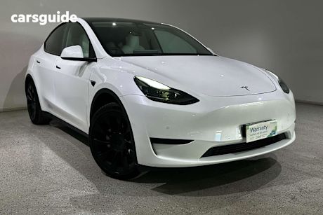 White 2022 Tesla Model Y Wagon Rear-Wheel Drive