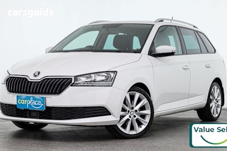White 2020 Skoda Fabia Wagon 81 Tsi
