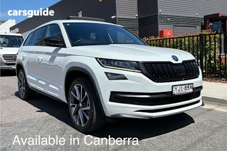White 2019 Skoda Kodiaq Wagon 132 Tsi Sportline (4X4)