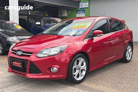 Red 2013 Ford Focus Hatchback Sport