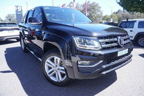 Black 2019 Volkswagen Amarok Dual Cab Utility Tdi550 Highline 4Motion (4X4)