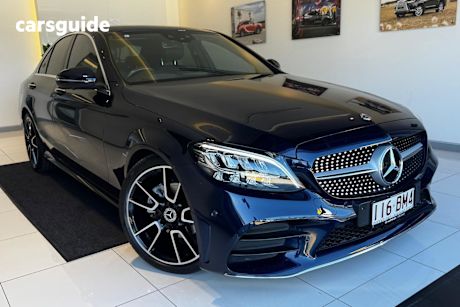 Blue 2021 Mercedes-Benz C200 Sedan Edition C