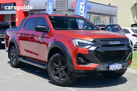Orange 2023 Isuzu D-MAX Crew Cab Utility X-Terrain (4X4)