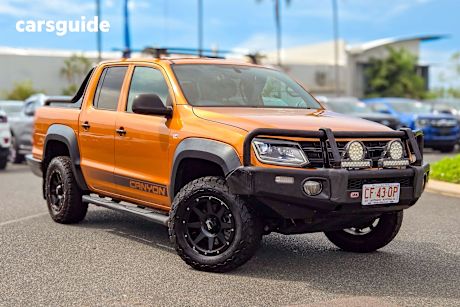 Orange 2019 Volkswagen Amarok Dual Cab Utility Tdi550 Canyon 4Motion (4X4)