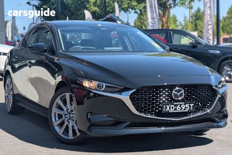 Black 2025 Mazda 3 Sedan G25 Gt Vision