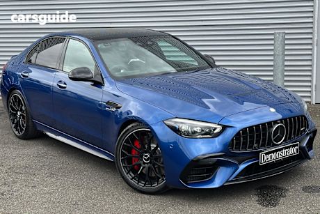 Blue 2023 Mercedes-Benz C63 Sedan S E Performance Mhev