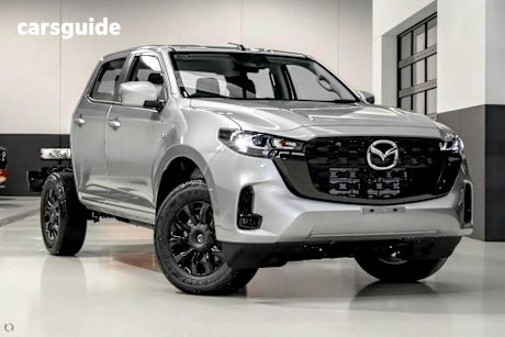 Silver 2025 Mazda BT-50 Dual Cab Chassis Xt (4X4)
